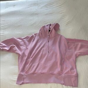 Free People Pink Hoodie Sweater